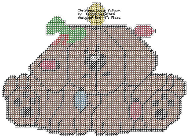 Christmas Puppy Pattern