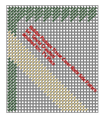 Holiday Package Tissue Cover Right Side Pattern