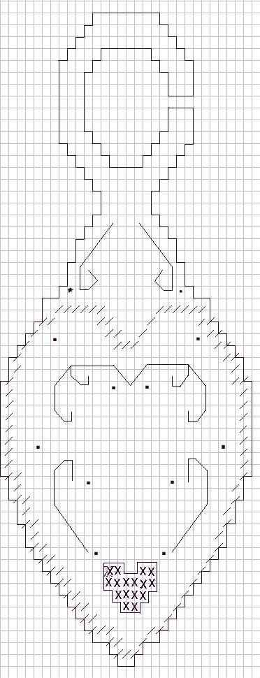 Heart Sachet Hanger Pattern