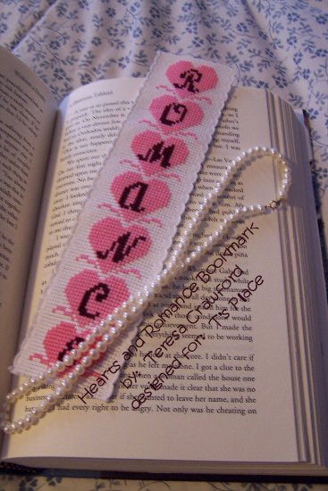 Hearts and Romance Bookmark