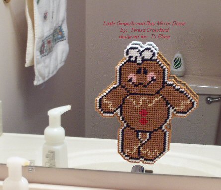 Little Gingerbread Boy Mirror Decor