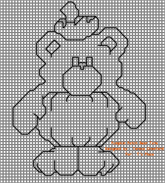 Pumpkin Patch Bear Tote Outline